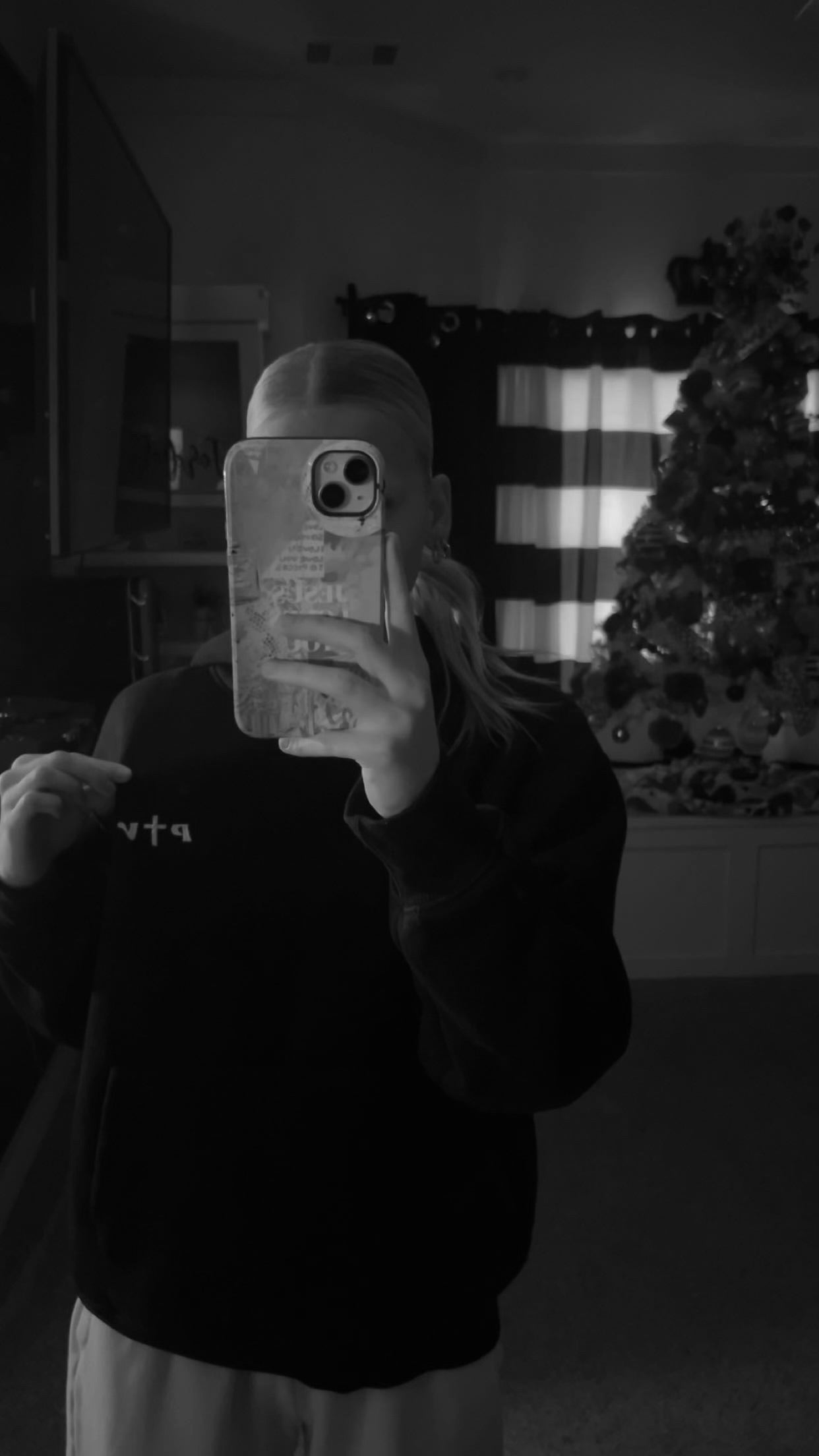 Perspective “logo” Black Hoodie