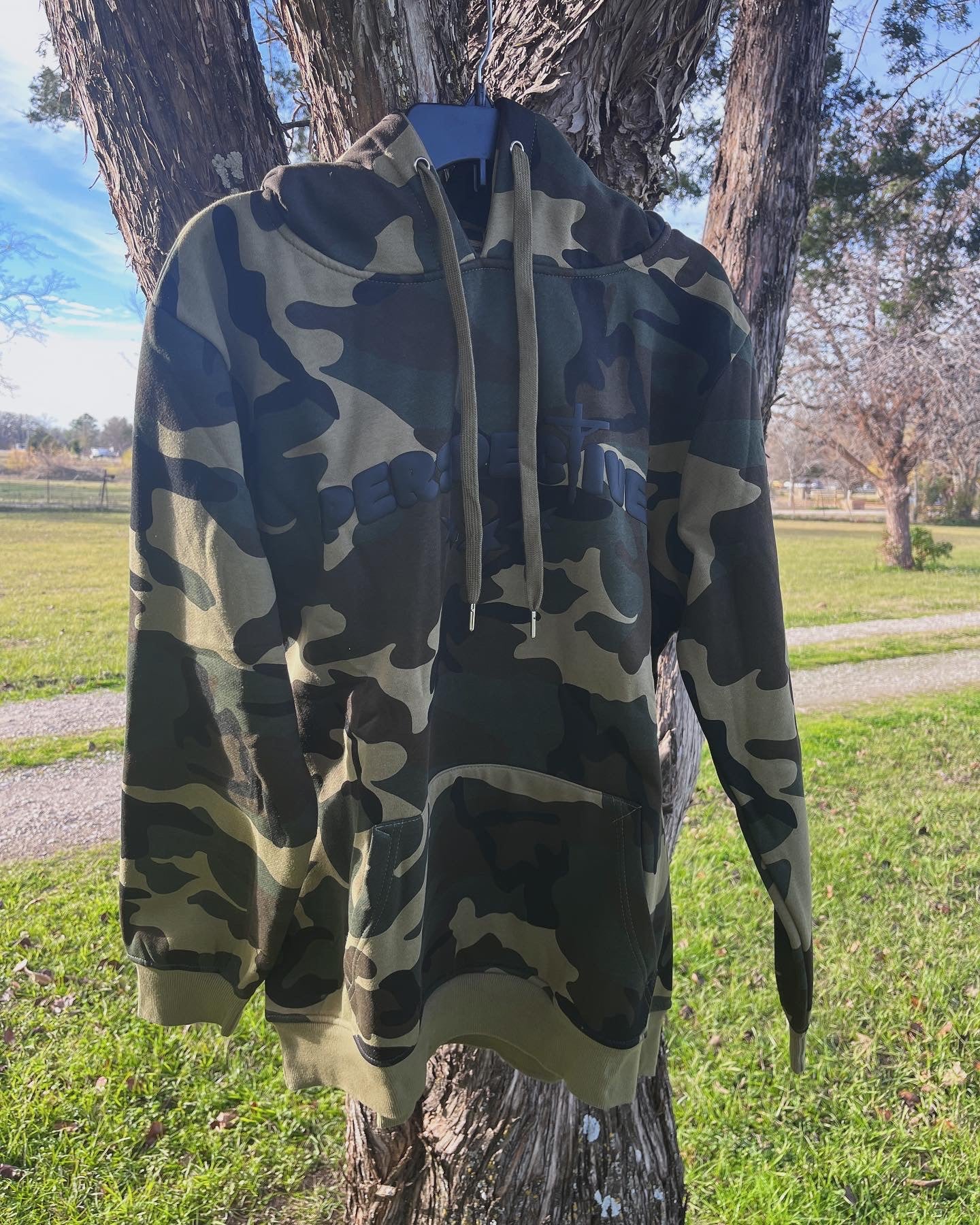 Perspective Camouflage Hoodie