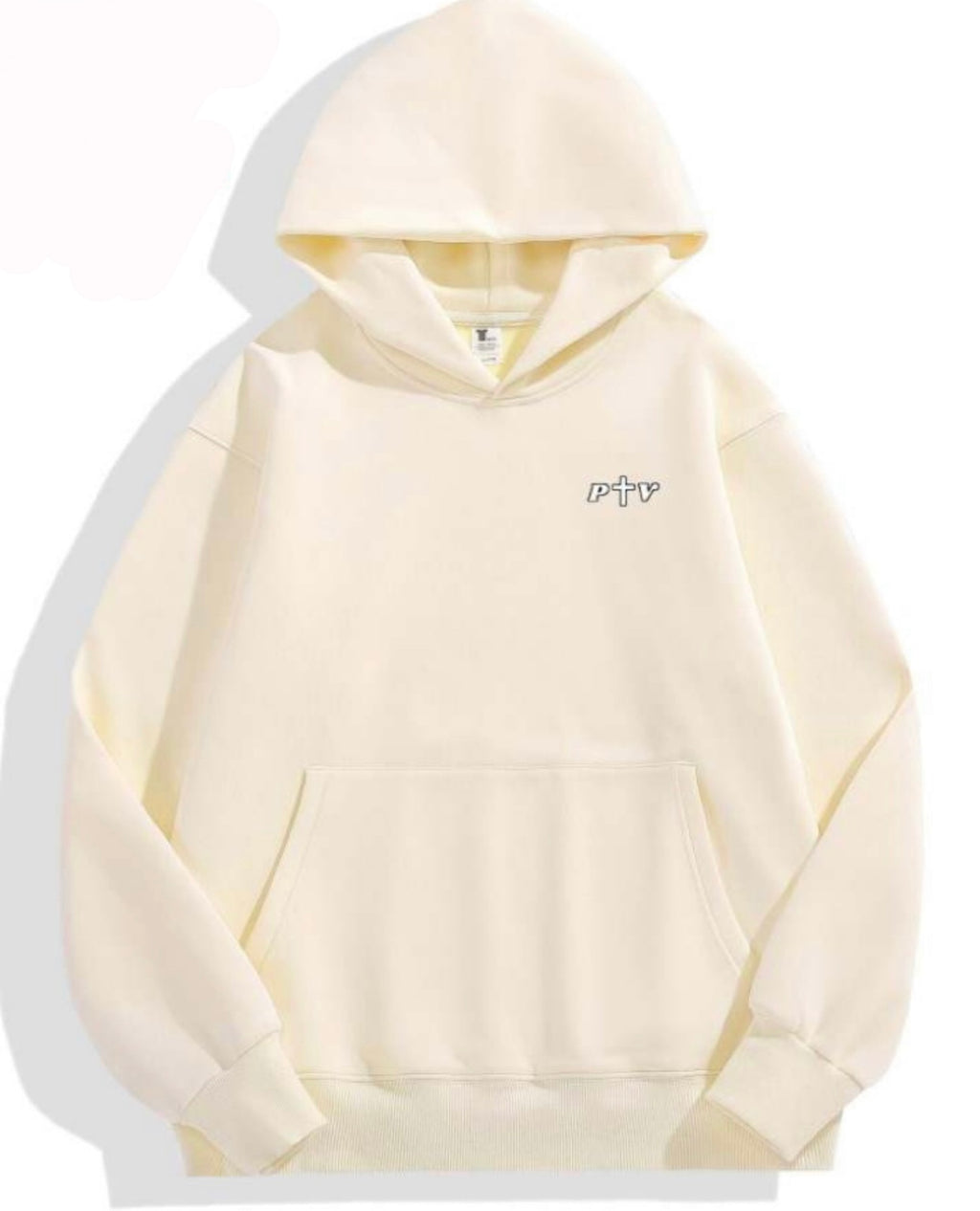 Perspective “logo” Cream Hoodie