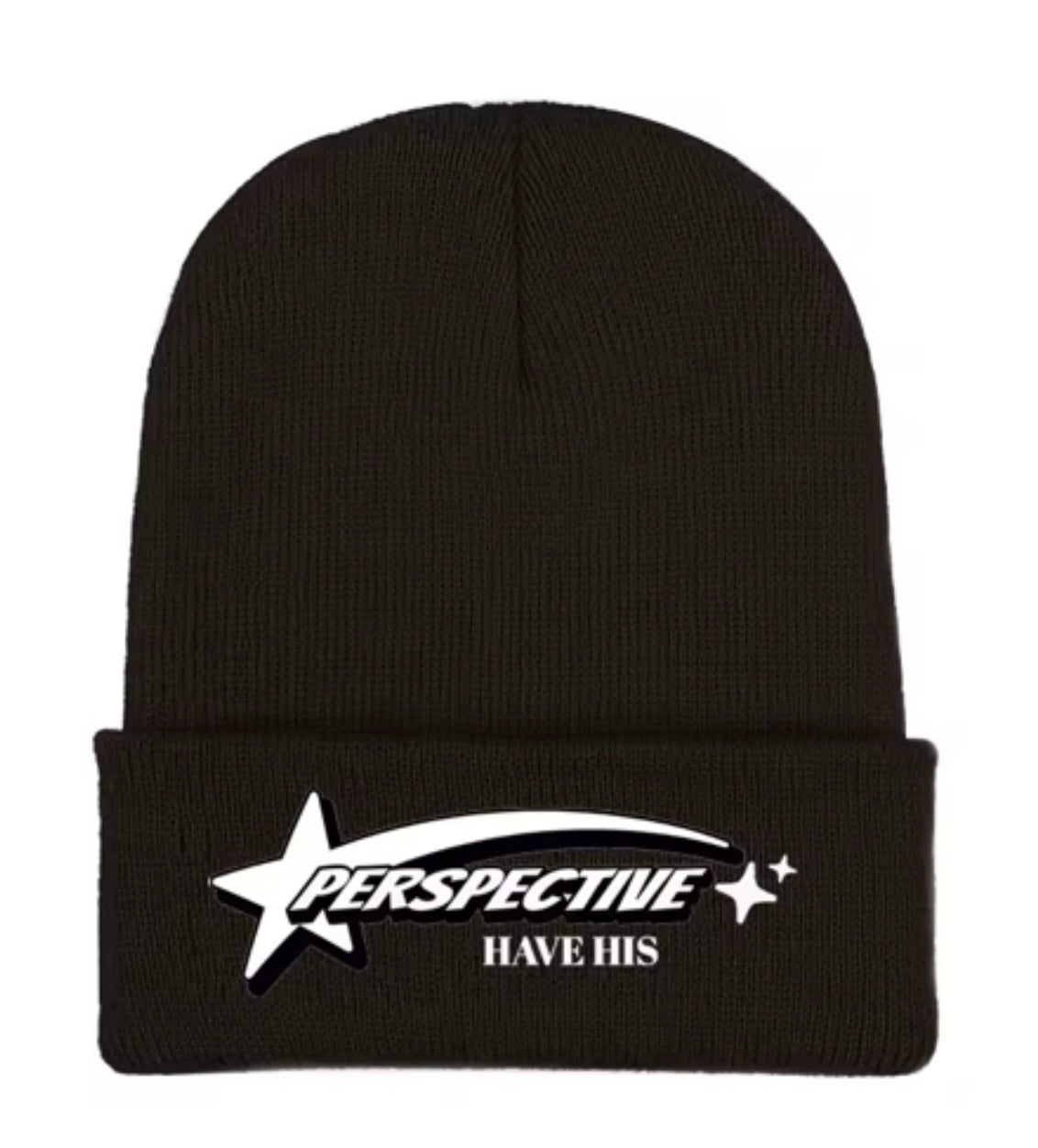 Perspective “have his” Black Beanie