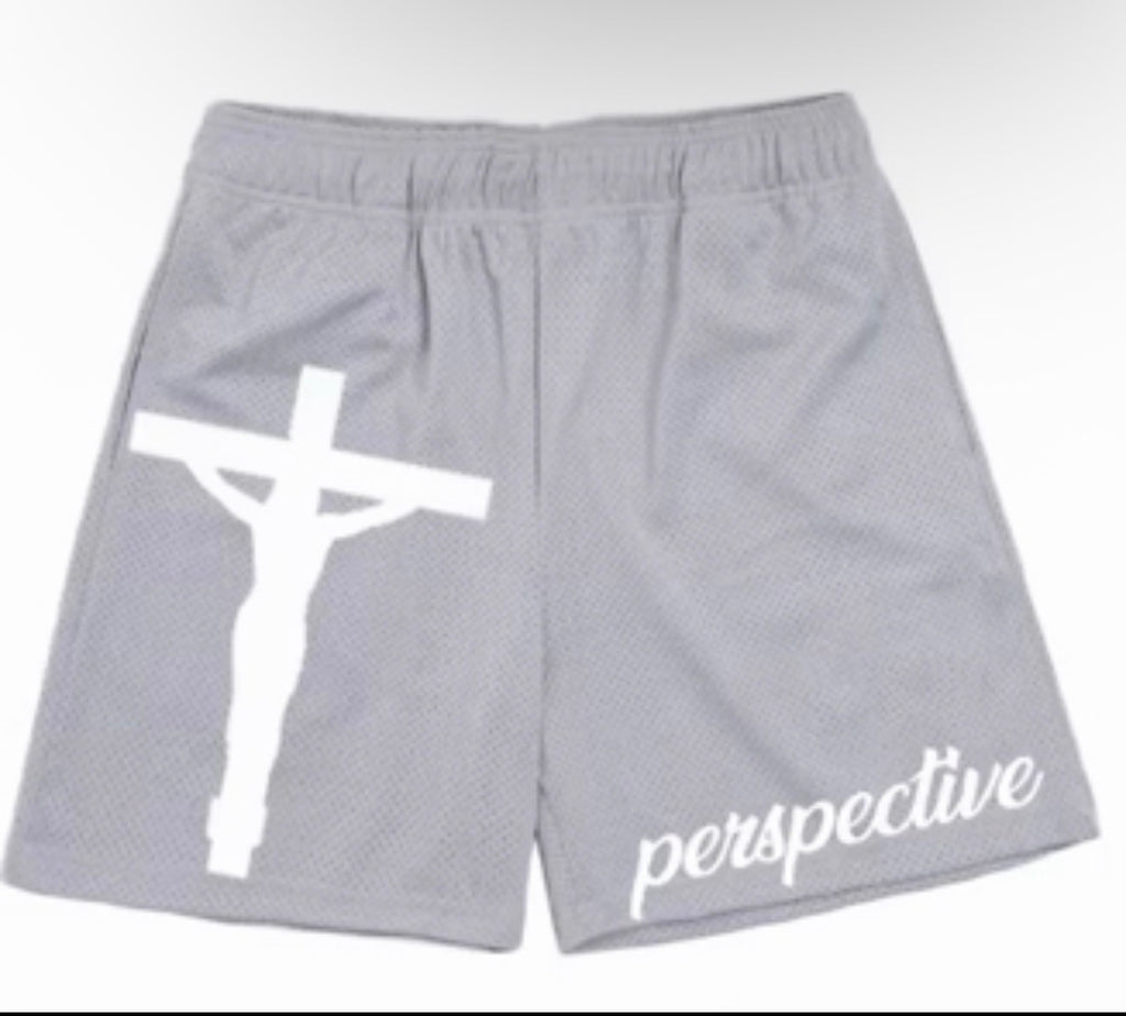 Perspective Gray Shorts