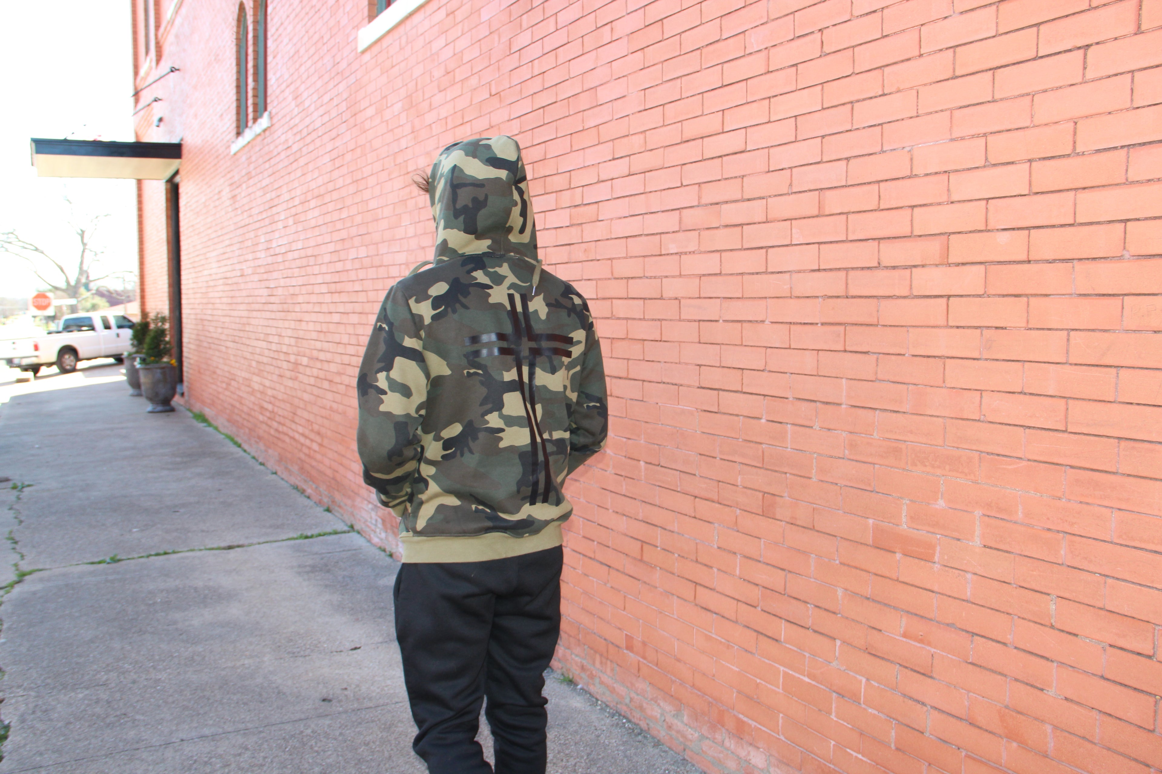 Perspective Camouflage Hoodie