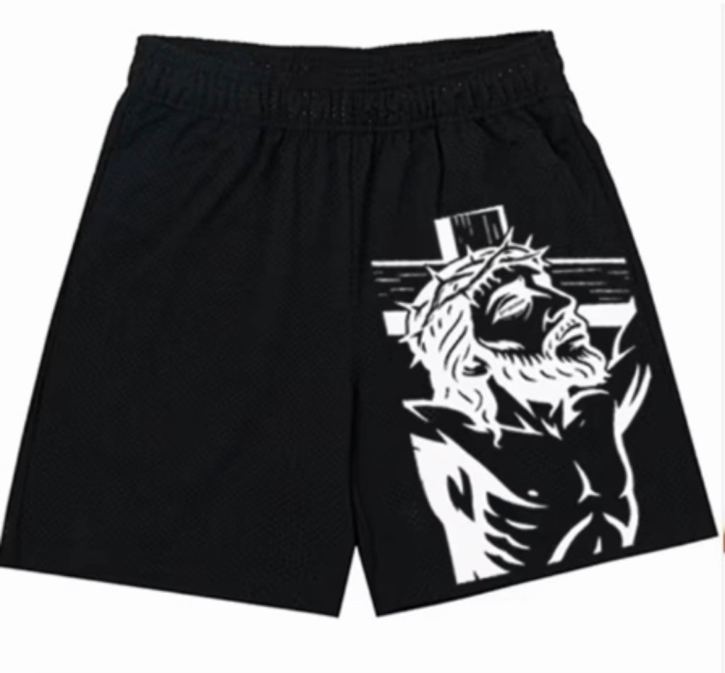 Perspective “vision” Black Shorts