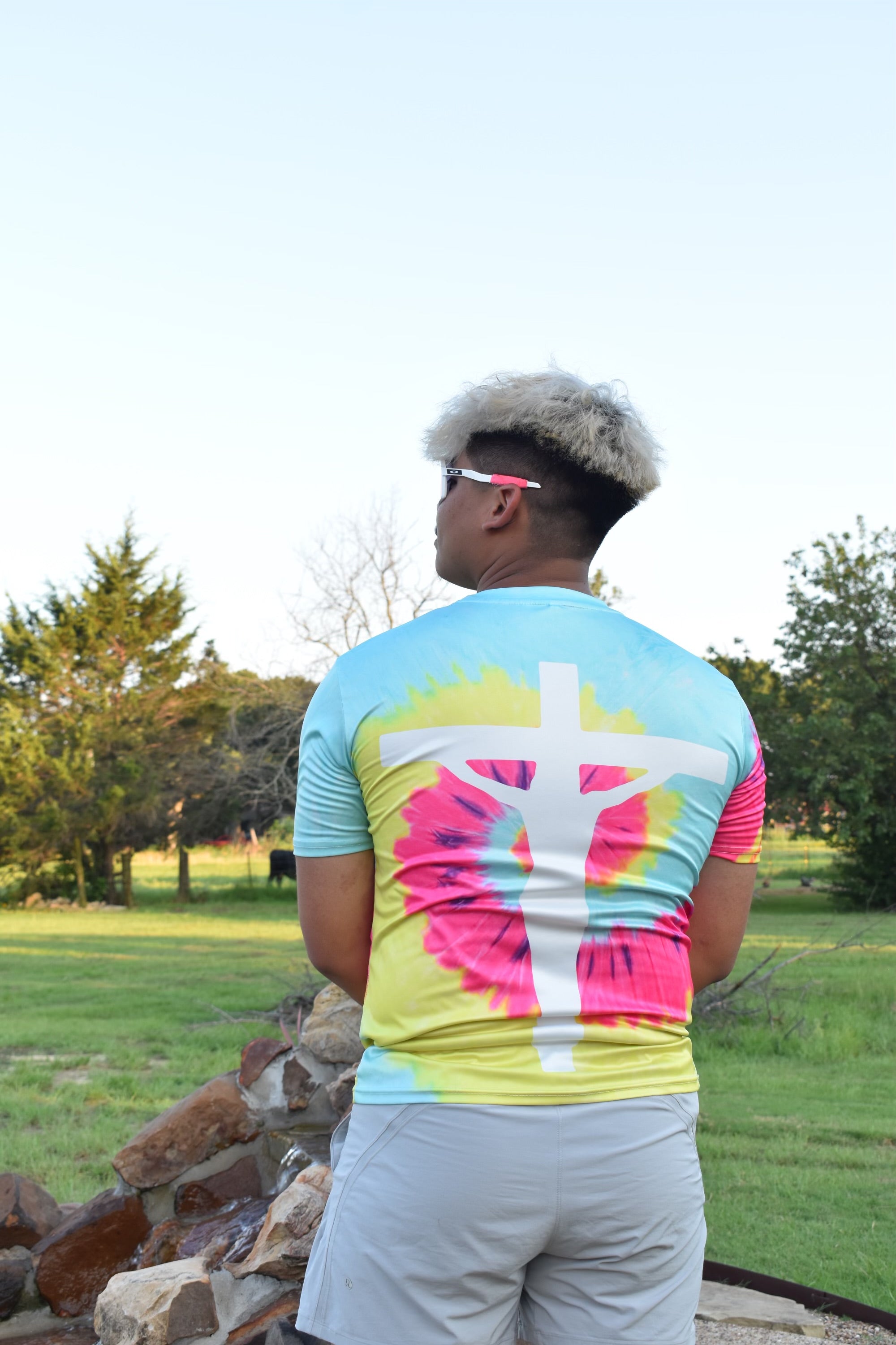 Perspective “have his” Multi-Color Tie-Dye Tee
