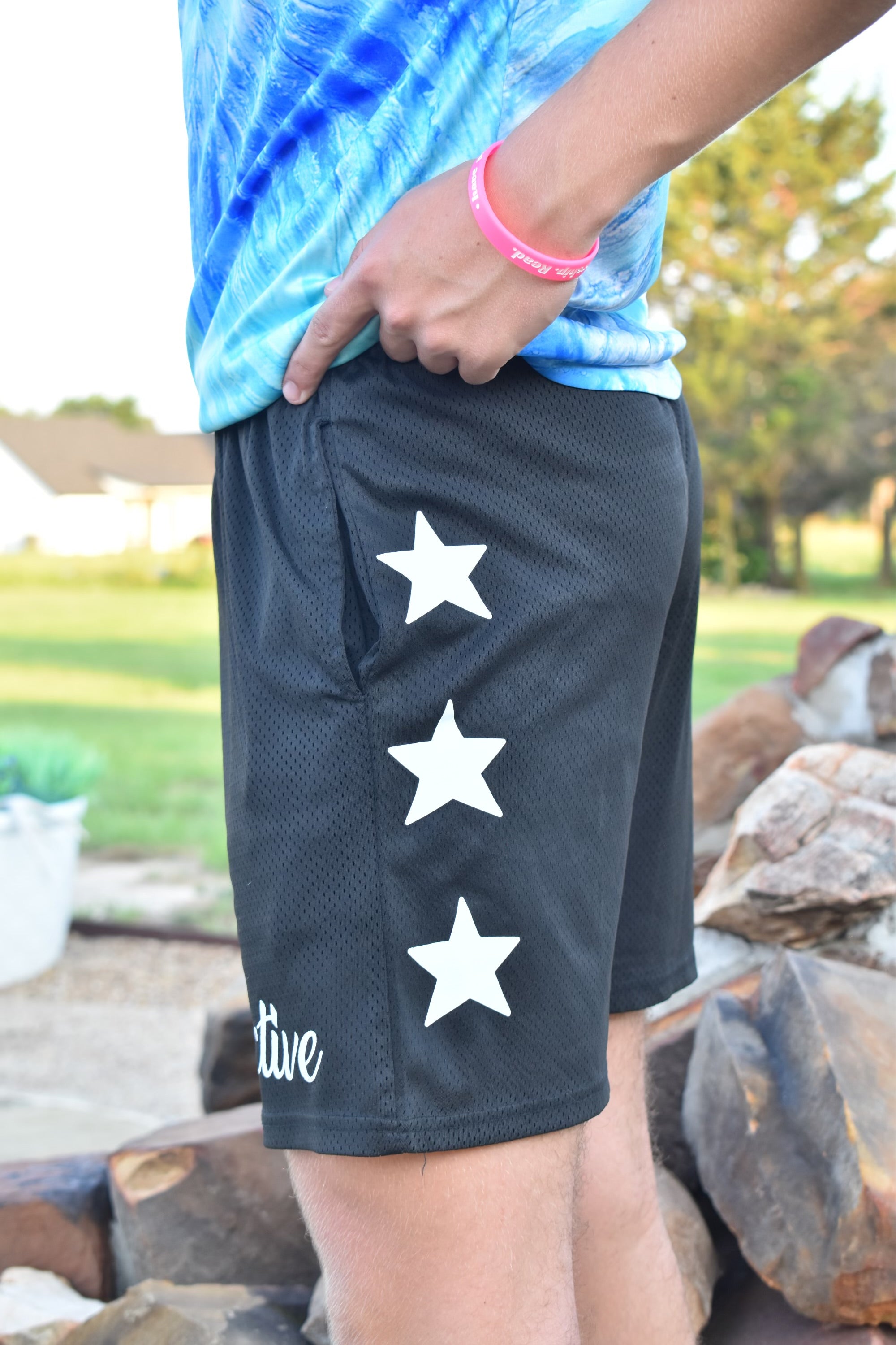 Perspective Black Shorts