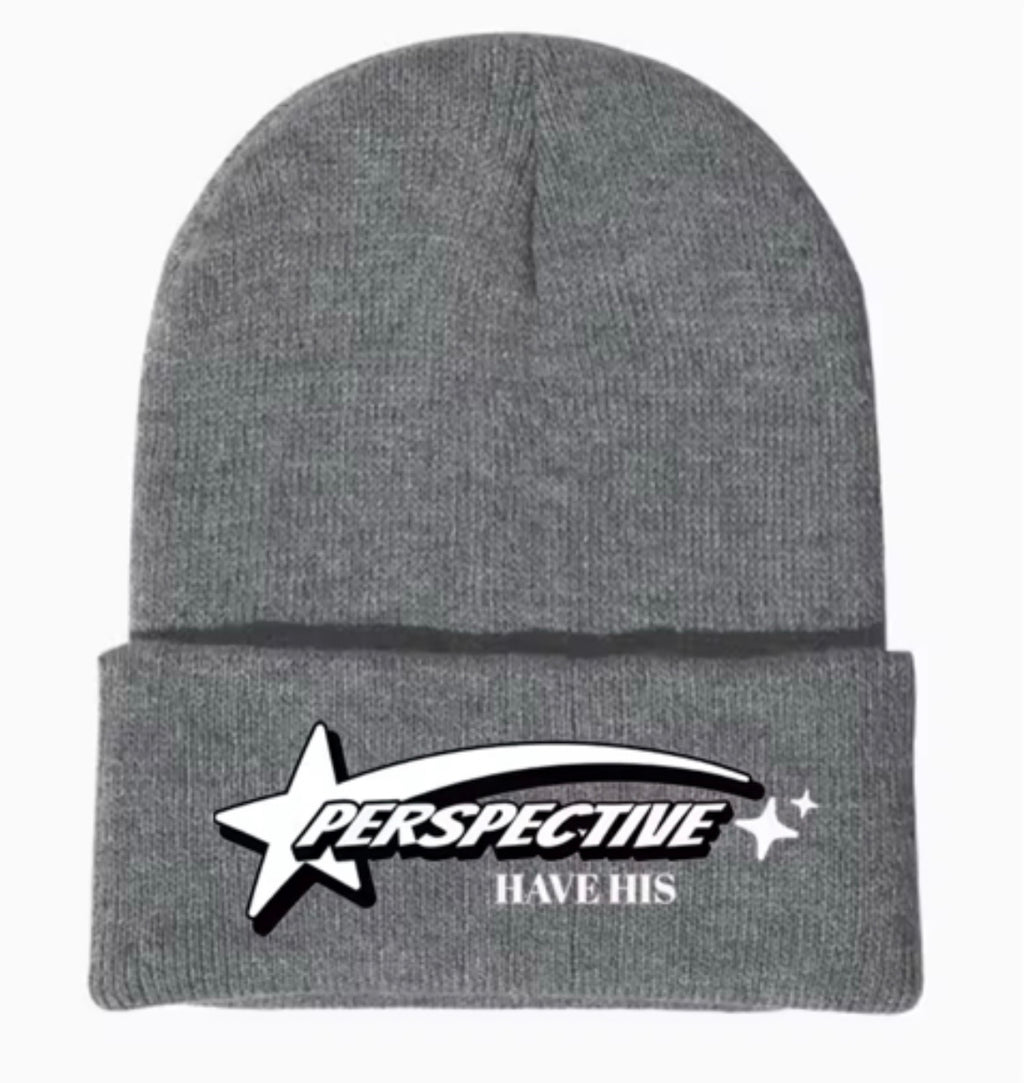Perspective “have his” Gray Beanie