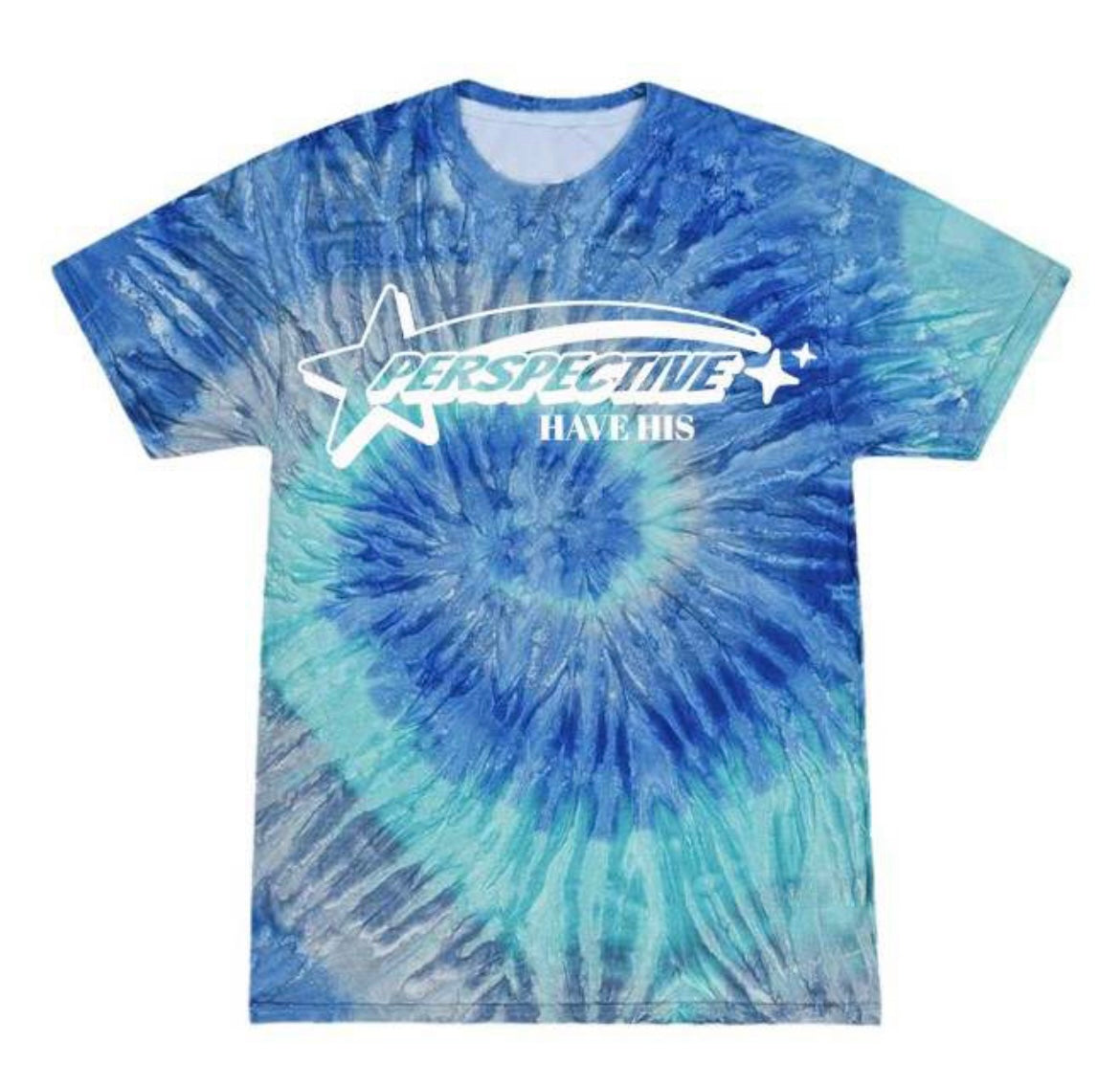 Perspective “have his” Blue Tie-Dye Tee
