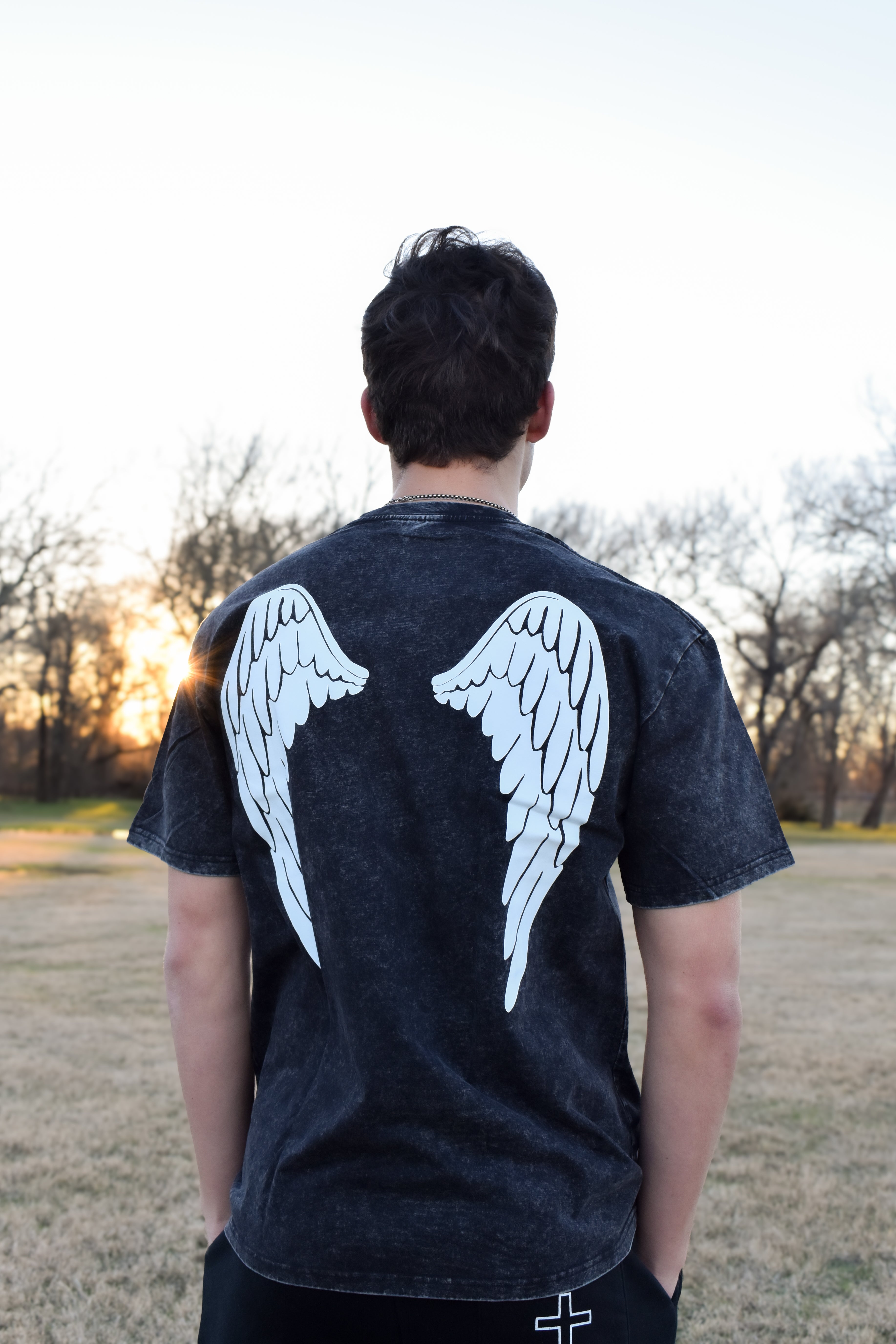 Perspective “he will return” Black Tee