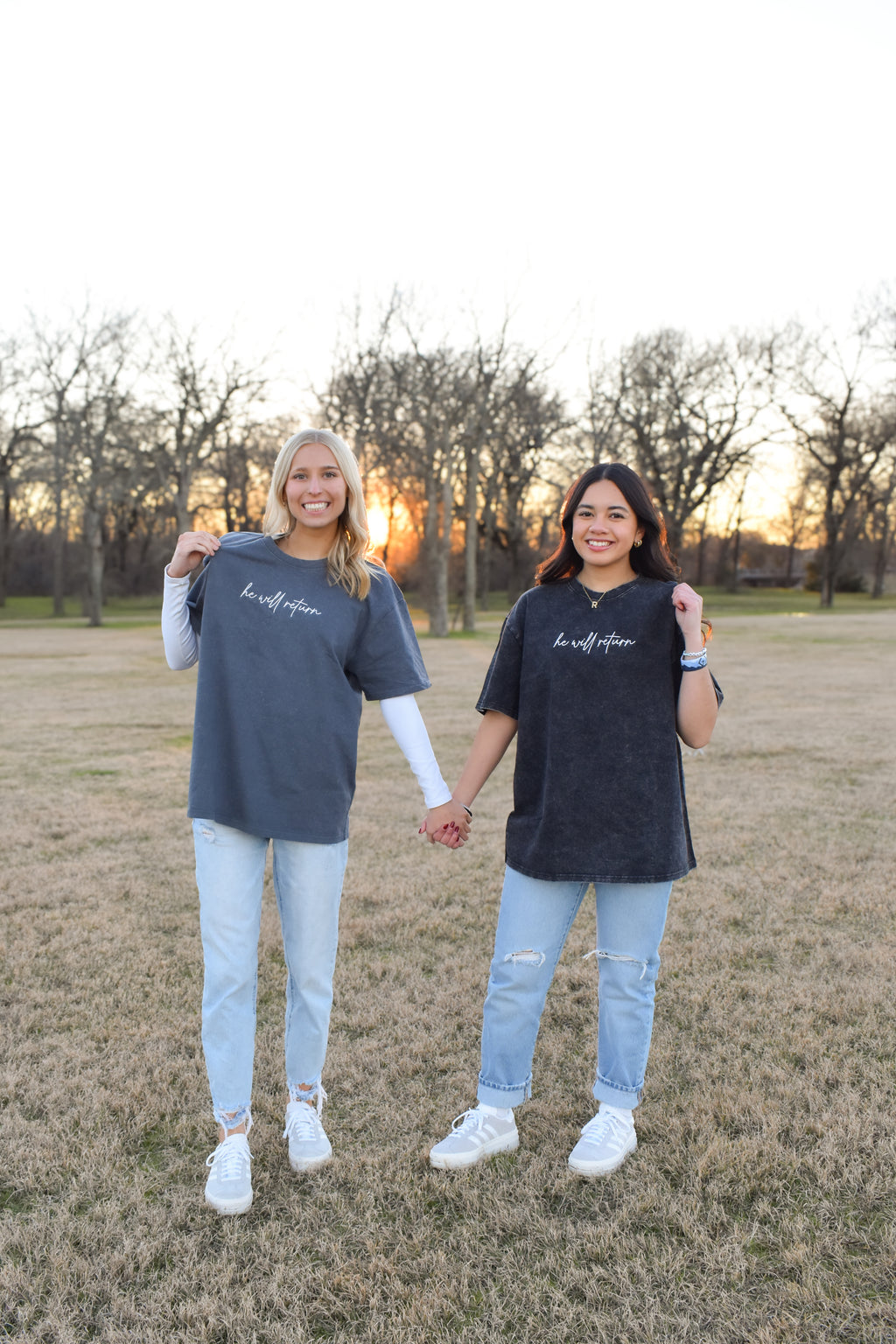 Perspective “he will return” Black Tee